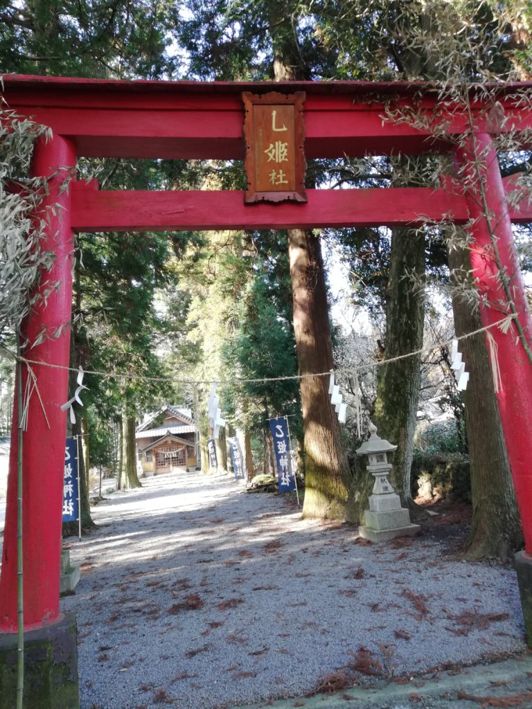 乙姫神社の鳥居からの風景