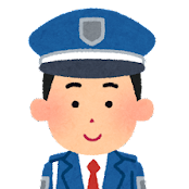 交通整理の男性